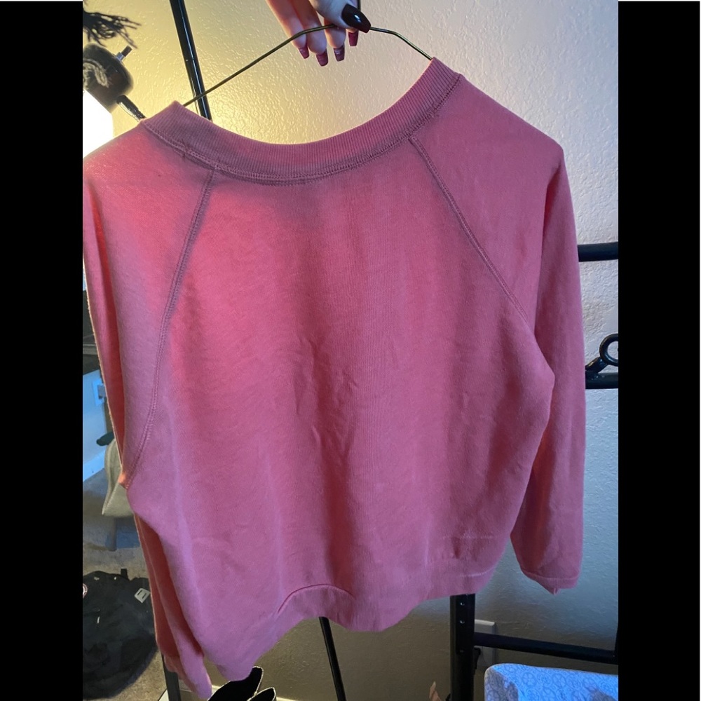 Cute orange crop top sweater